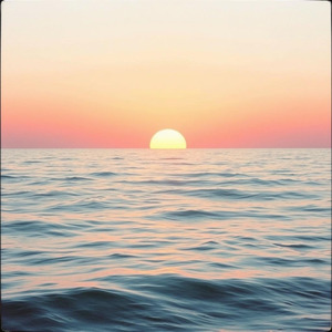 波静か朝焼け色の旅路