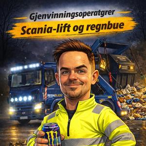 Scania-lift og regnbue