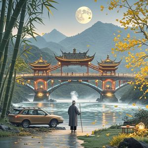 青城桥_江边好茶客