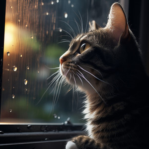 Maullidos Suaves En El Abrazo De La Lluvia