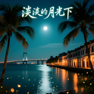 淡淡的月光下