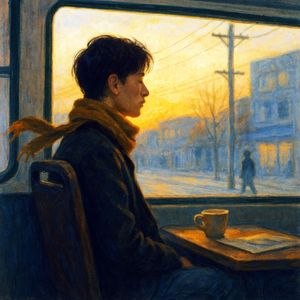 隔着玻璃看见你