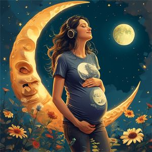 阿尔法胎教音乐晚期 下雨声轻雷声