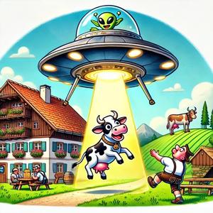 Da Alien hod da Seppl verschleppt!