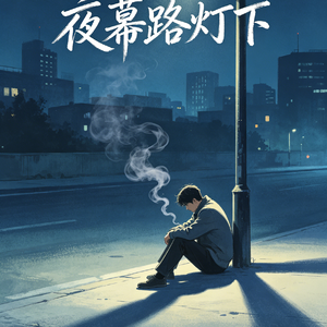 新夜幕路灯下