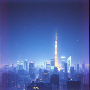 東京ネオンの夜