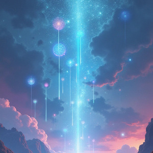 光の粒が踊る夜