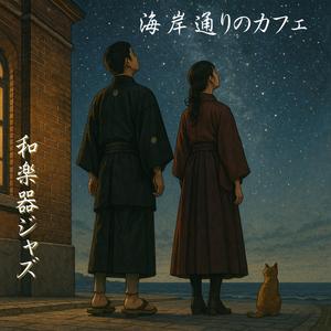 冬の海辺の珈琲