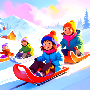 Das Schlittenfahren Lied