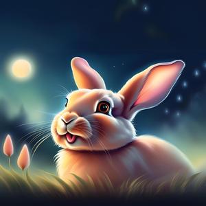 Bunny listening to the whispers of the wind