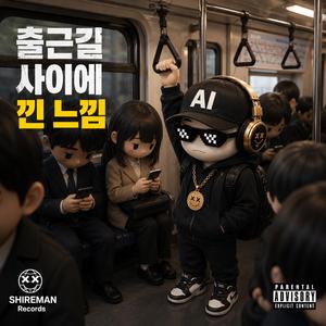 출근길 사이에 낀 느낌