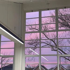 喝着苏打水一起看晚霞