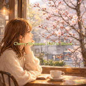 Cherry Blossoms Half in Bloom