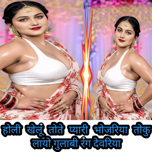 Holi khelun tote pyaari bhojariya toku Layo gulaabi rang devariya