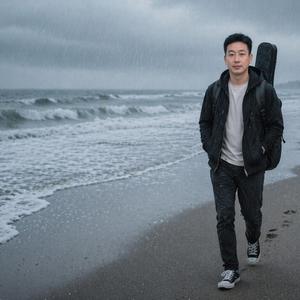 The rain whispers outside my window.