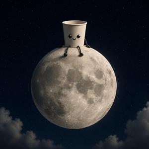 Paper Cup Moon