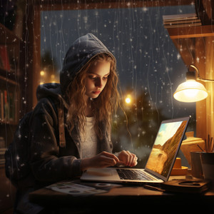 Eco Reflexivo De Estudio Con Lluvia