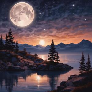 待宵月 (まつよいづき) by @gerolic