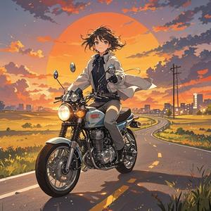 骑着我的小摩托-百里洲米兰春天