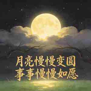 月亮慢慢变圆事事慢慢如愿