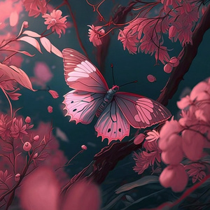 pink butterfly