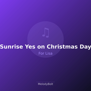 Sunrise Yes on Christmas Day