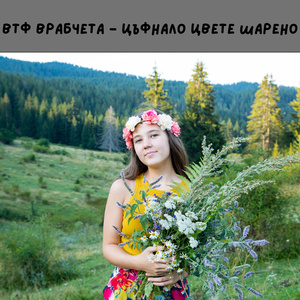 Цъфнало цвете шарено