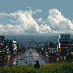 今歩いています
