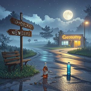 雾中路牌-音梵诗