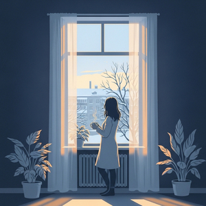 息の白い夜明け