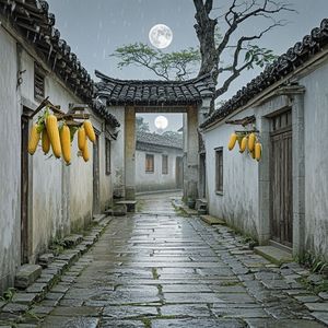 老巷月光