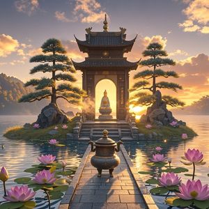 汤逊湖畔莲华心