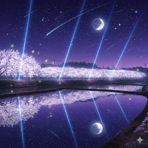 夜桜アップロード