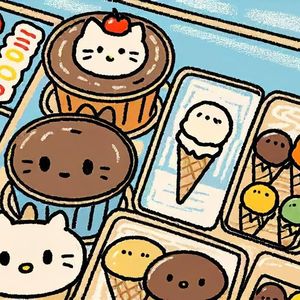 彩虹冰激凌镶在苍穹