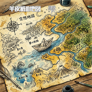 羊皮紙の地図