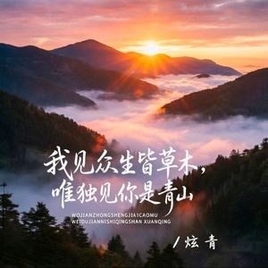 我见众生皆草木，唯独见你是青山