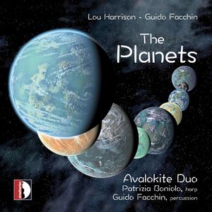 The Planets, suite in nine pieces, for Harp and Percussion