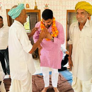 Vijay khatkad jila Parishad sadasya khandela