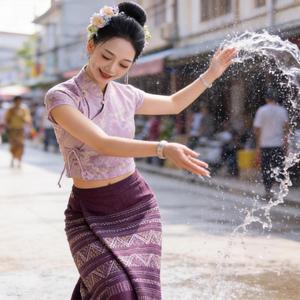 赶摆归来-泼水情缘