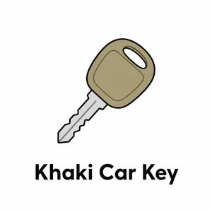 Khaki Car Key