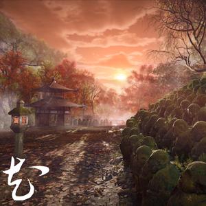 念仏寺の外の絵