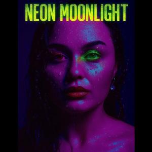 Neon moonlight
