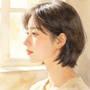 她的白发
