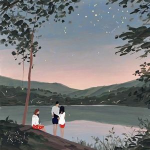 繁星月光下的情长