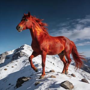 马年踏雪至山巅（Snowy Peak Trek Horse Year）