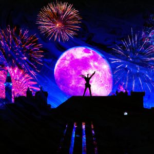 Neon Lights Illuminate The Sky