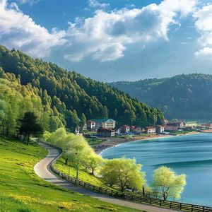 夜晚的灯光熠熠