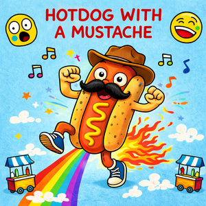 Hotdog with a Mustache