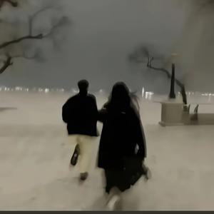 大风在刮大雪在下