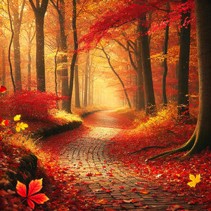 낙엽 길의 기억